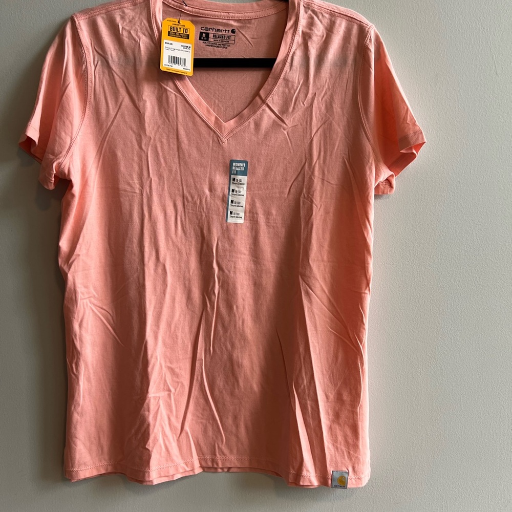 Carhartt Women's Peach V-Neck Tee